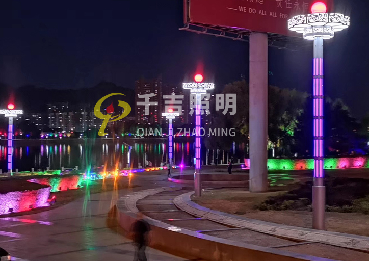 湖北省襄阳市广场大型景观灯工程案例